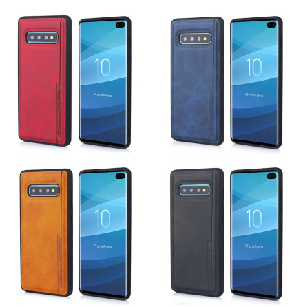 Samsung Galaxy S10 Plus - Stilrent Skal i PU-L�der (DIAOBAOLEE)