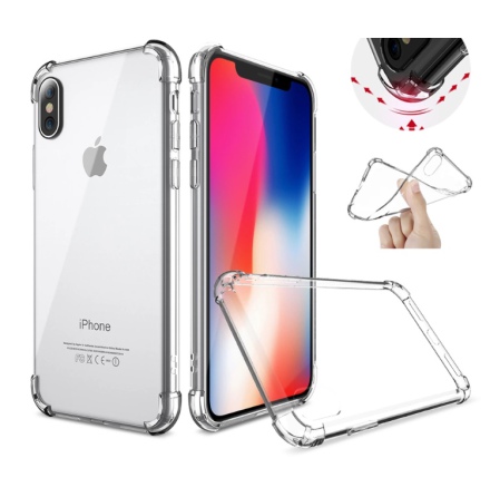 Tunt och Skyddande Silikonskal fr iPhone X/XS