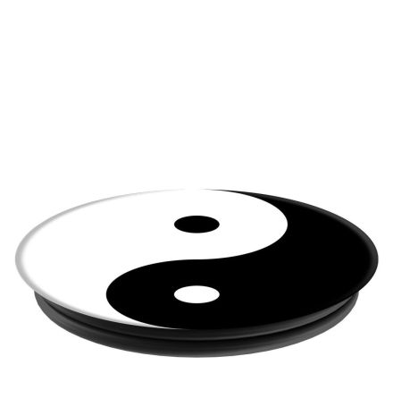 Mobilhllare Pop-Stand "Yin&Yang (SVART/VIT) " ( Popsockets-alternativ )