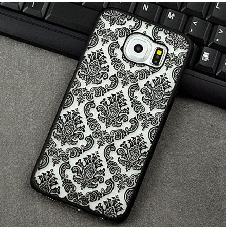 Samsung Galaxy S6 Edge+ - Stilrent Retroskal VINTAGE FLOWER