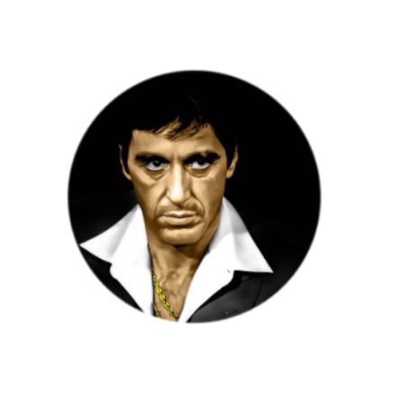 Mobilhllare POP-Stand "SCARFACE" ( Popsockets-alternativ )