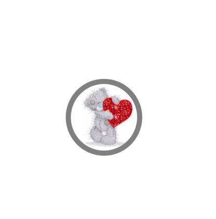 Mobilhllare Pop-Stand "Teddy-Heart" ( Popsockets-alternativ )