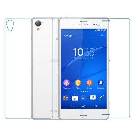 Sony Xperia Z3 Skrmskydd (Bde framsida och baksida ingr)