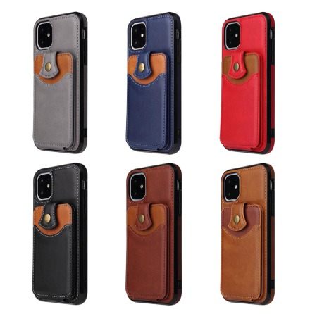 iPhone 11 - Praktiskt Stils�kert Skal med Kortfack