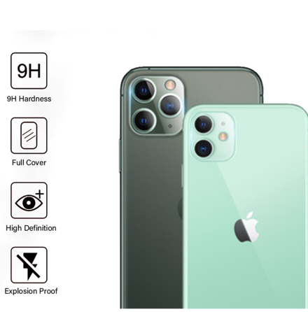 iPhone 11 Pro Max Bakre Kameralins Skydd 9H 2.5D FullCover