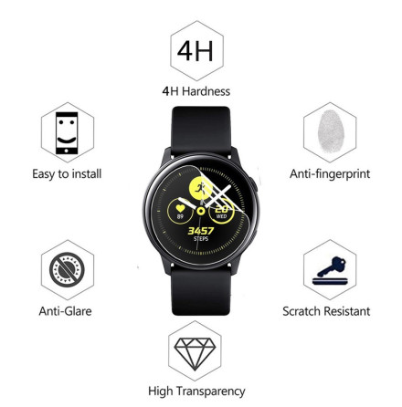 Samsung Galaxy Watch Active2 Mjukt Skrmskydd PET 40/44mm R820/R830 4H 0,2mm