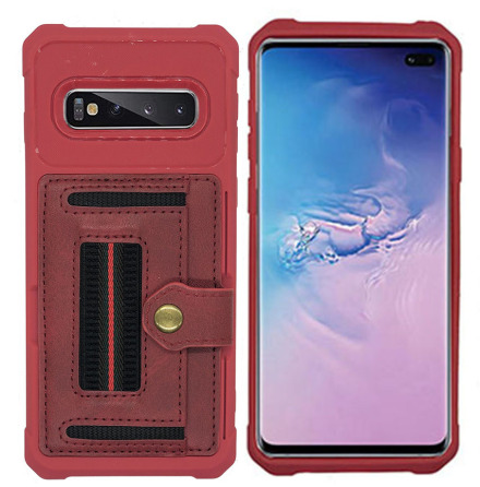 Samsung Galaxy S10 Plus - Praktiskt Skal med Kortfack