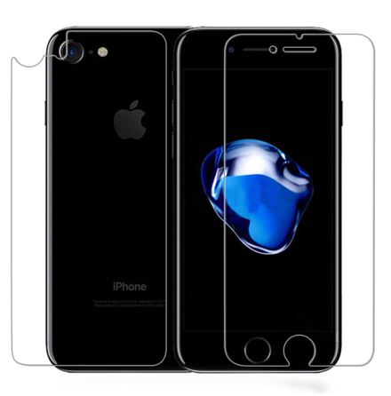 iPhone 7 Mjukt Framsida & Baksida Skärmskydd PET 9H 0,2mm