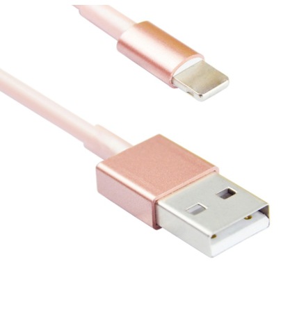 USB-laddkabel BLANOU (Lightning) iPhone IOS9 (VIT/ROSA) 200CM