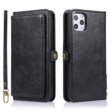 iPhone 11 Pro Max - Praktiskt Dubbelt Plånboksfodral