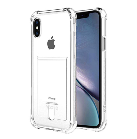 iPhone X/XS - Praktiskt Skyddande Skal med Kortfack