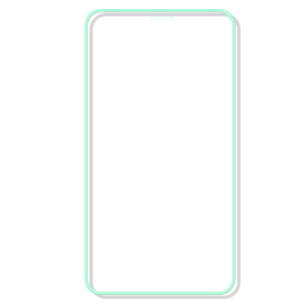 iPhone 11 Pro Max Sk�rmskydd Sj�lvlysande Ram 9H 0,3mm