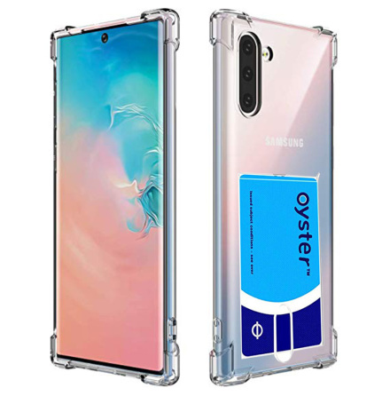 Samsung Galaxy Note10 - Genomtnkt Skal med Kortfack