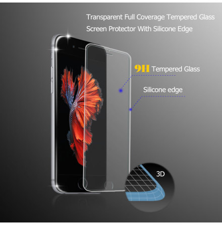 iPhone 6/6S skyddglas-HELTCKANDE 3D (NYHET) 