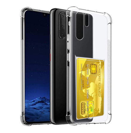 Huawei P30 Pro - Praktiskt Floveme Skal med Kortfack