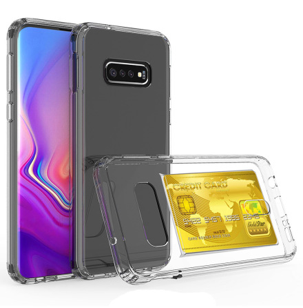 Samsung Galaxy S10 - Genomtnkt Skyddsskal med Kortfack