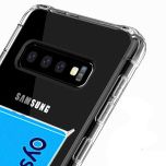 Samsung Galaxy S10 - Genomtänkt Skyddsskal med Kortfack