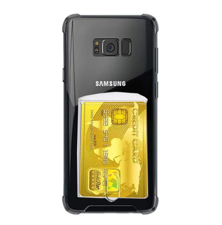Samsung Galaxy S8 Plus - Kraftfullt Skyddsskal med Korthållare