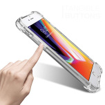 iPhone 6/6S - Praktiskt Silikonskal med Korthållare FLOVEME