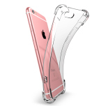 iPhone 6/6S - Praktiskt Silikonskal med Korthållare FLOVEME