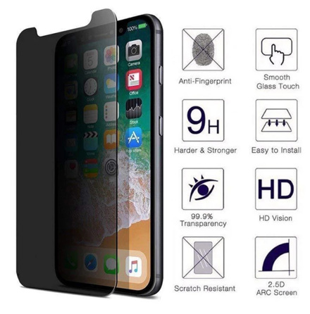 iPhone 12 Pro Max Sk�rmskydd Anti-Spy 0,3mm