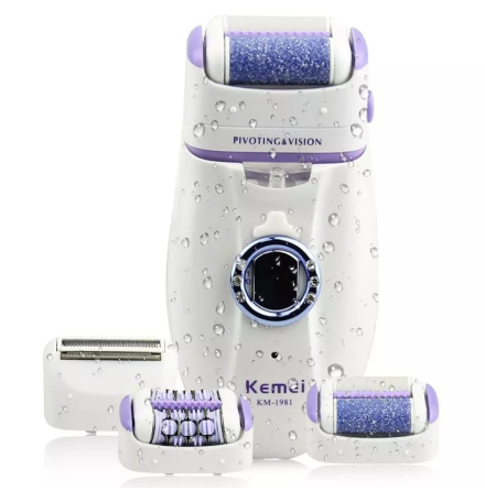 Kemei KM-1981 3 i 1 Epilator Rakapparat Fotvrd