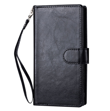 iPhone 12 - Praktiskt Robust 9-Korts Pl�nboksfodral