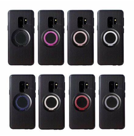 Samsung Galaxy S9+ - Carbon-Skal med Ringhållare FLOVEME