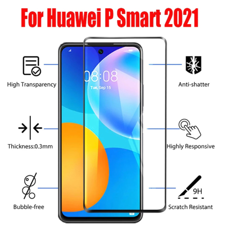 Huawei P smart 2021 Skrmskydd 2.5D 9H 0,3mm