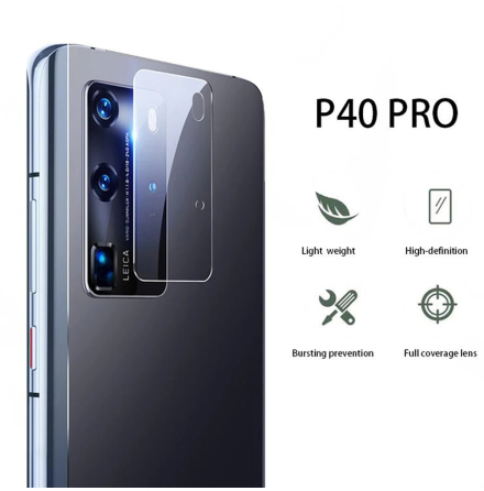 P40 Pro 2.5D Hgkvalitativt HD-Clear Ultratunt Kameralinsskydd