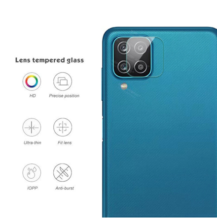 Galaxy A12 Hgkvalitativt HD-Clear Ultratunt Kameralinsskydd