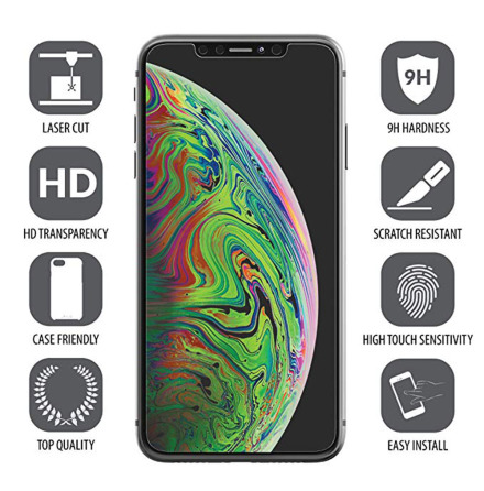 iPhone XS Max Sk�rmskydd Standard 9H 0,3mm HD-Clear