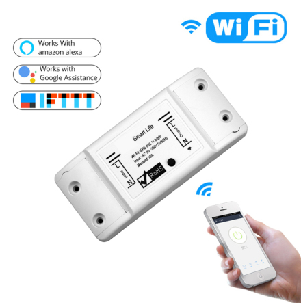 WiFi Smart Light Switch Universal Breaker Timer Trådlös Fjärrkontroll