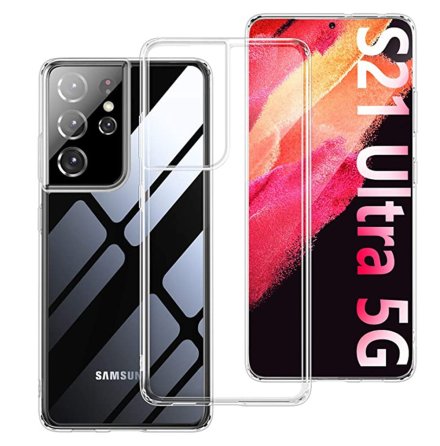Samsung Galaxy S21 Ultra - Sttdmpande Floveme Silikonskal