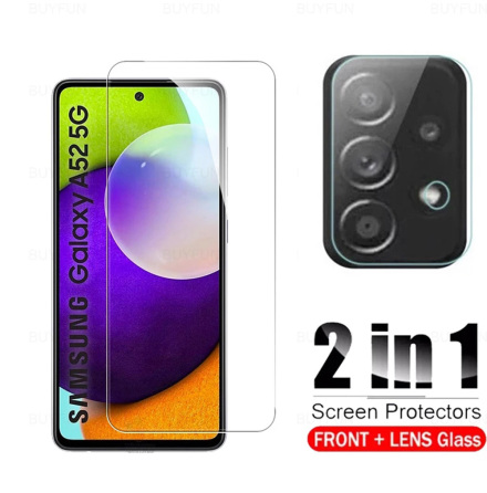 Samsung Galaxy A52 Skrmskydd + Kameralinsskydd HD 0,3mm