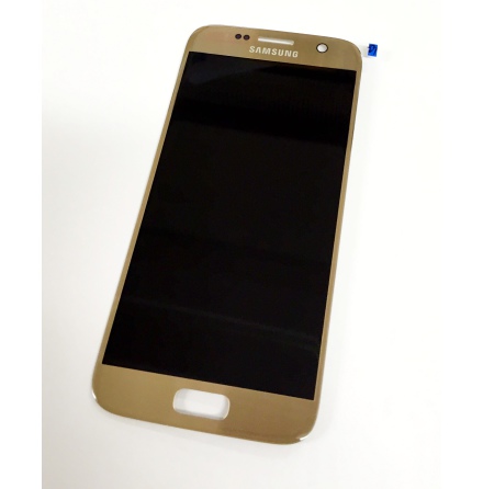 Samsung Galaxy S7 - LCD Display Skrm ORIGINAL (GULD)
