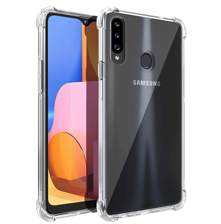 Samsung Galaxy A20S - Sttdmpande Stilrent Silikonskal (FLOVEME)