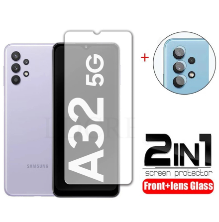 Samsung Galaxy A32 5G Sk�rmskydd + Kameralinsskydd HD 0,3mm
