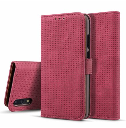 Plnboksfodral i Retrodesign frn LEMAN till Huawei P20 Pro