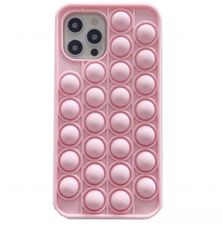 iPhone 12 Pro Max - Genomtnkt Fidget Pop It Silikonskal