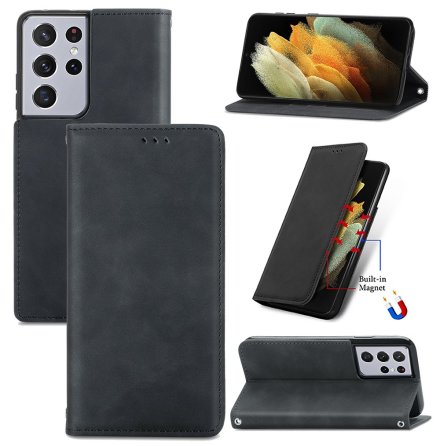 Samsung Galaxy S21 Ultra - Stils�kert Praktiskt Pl�nboksfodral