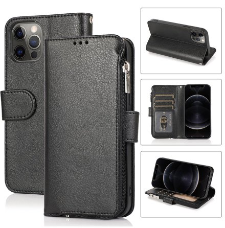 iPhone 12 Pro Max - Genomt�nkt Smidigt Pl�nboksfodral