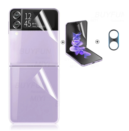 4-in-1 Galaxy Z Flip 3 Skrmskydd 2.5D Kameralinsskydd