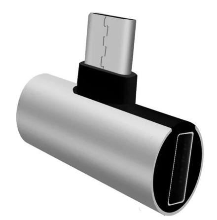 Praktiskt Type-C Audio Adapter AUX 3.5 + Type-C Port