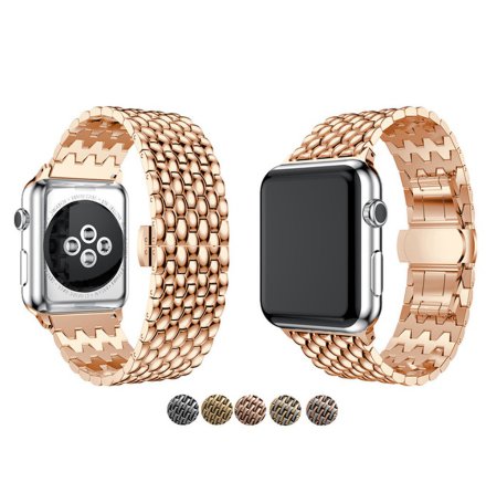 Stilren Lnk i Rostfritt Stl till Apple Watch 42mm (3/2/1)