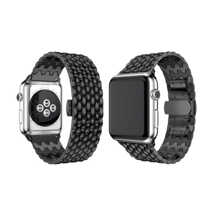 Stilren Lnk i Rostfritt Stl till Apple Watch 38mm (3/2/1)