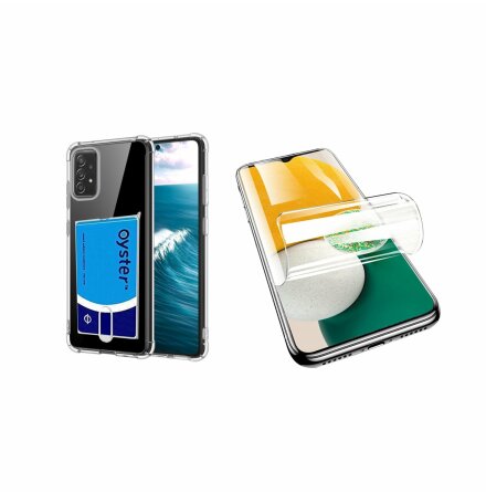 Samsung Galaxy A13 4G Skal med Korthållare & Hydrogel Skärmskydd