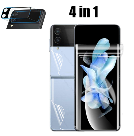 4-in-1 Z Flip 4 Hydrogel Sk�rmskydd & 2.5D Kameralinsskydd