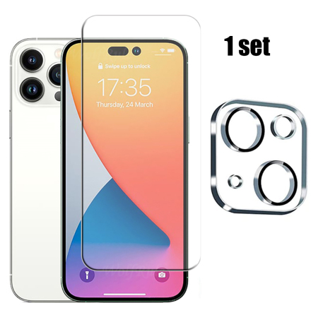 iPhone 14 1 Set Sk�rmskydd + Kameralinsskydd HD 0,3mm