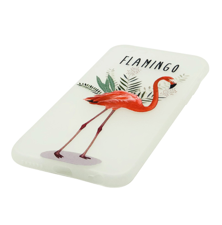 Flamingo - Retroskal av silikon fr iPhone 6/6S